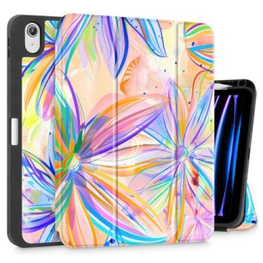 Imagem de Mektron Capa para iPad Air 11 polegadas (M3 2025 7ª/M2 2024 6ª), compatível com iPad Air 11 polegadas (5ª geração 2022/2020 4ª geração) capa para tablet com despertar/hibernar automaticamente