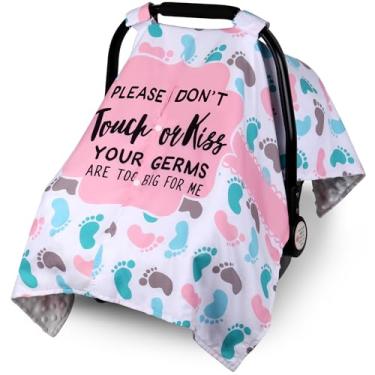 Imagem de Metplus Capa de assento de carro de bebê estilo escrita 2 em 1, dossel de assento de carro para bebês, capa de amamentação multiuso para mãe, capas de transporte de bebê, meninos recém-nascidos,