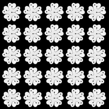 Imagem de 50un. Conjunto de Presilhas para Arco Balões, Conectores Plástico Balões Suportes Arco Balõe para Decoração de Festas Casamento e Aniversário (Formato Flor)