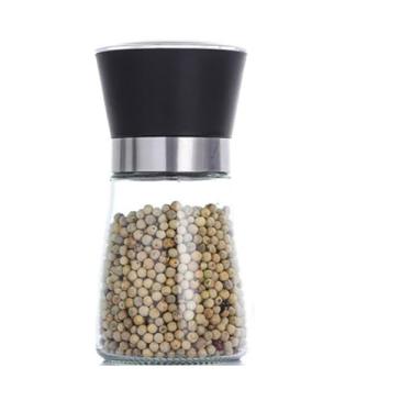 Imagem de Moedor De Pimenta Sal Tempero Saleiro Vidro e Inox 180ml