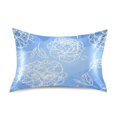 Imagem de SEHANY Capas de almofada elegantes de seda rosas para cabelo e pele, capas de almofada de cetim respiráveis macias e refrescantes com fecho de envelope, tamanho king (50,8 x 76,2 cm)