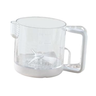 Imagem de FytStycale Batedor de Ovos com Copo Misturador, Utensílio de Cozinha Multifuncional, Batedor Manual de Ovos para Bebidas, Batidas e Massas de Bolo, Branco