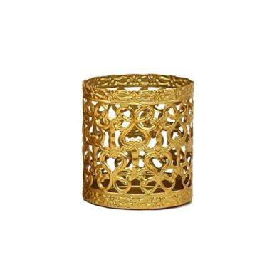 Imagem de Castiçal de metal vintage castiçal de ferro oco de luxo moda festa de casamento suporte de vela ornamentos decorações para casa artesanato, b, S