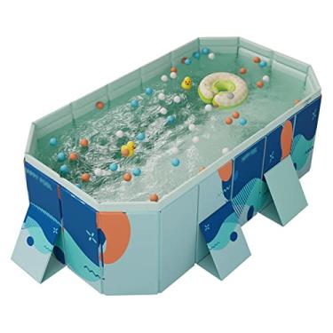 Imagem de LMJYU Piscina dobrável para crianças e adultos para animais de estimação, piscina para filhotes, bacia de banho para animais de estimação, banheira dobrável para animais de estimação, exterior