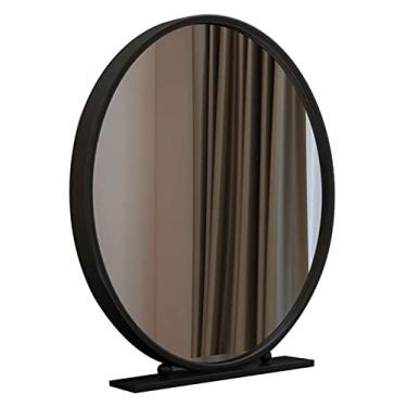 Imagem de YYBOES Espelho de maquiagem LED espelho de maquiagem dupla face rotação espelho cosmético, espelho princesa HD estilo retrô sem falhas