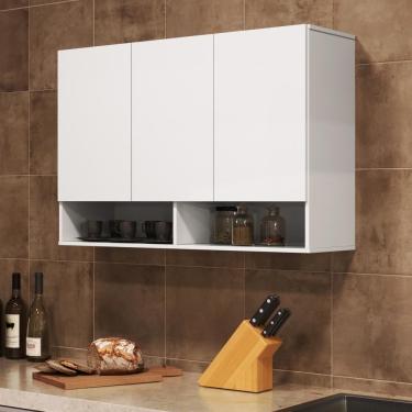 Imagem de Armario Cadente 03 Portas Com Nicho Branco