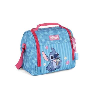 Imagem de Lancheira Térmica Escolar Stitch e Angel Original Disney Luxcel