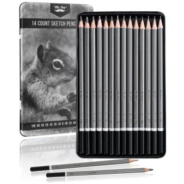 Imagem de Mr. Pen - Lápis de esboço para desenho, pacote com 14, lápis de desenho, lápis de arte, lápis de grafite, lápis de grafite para desenho, lápis de arte para desenho e sombreamento,