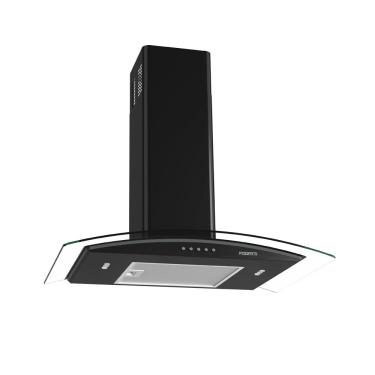 Imagem de Coifa de Parede Fogatti 75cm Vidro Curvo Clean Preto 127V