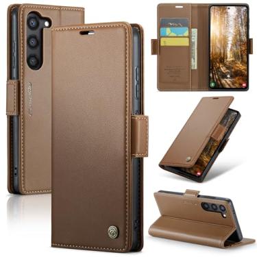 Imagem de owlhold Capa carteira para Samsung Galaxy S24 FE, capa magnética flip, bloqueio RFID, 3 porta-cartões, suporte, couro PU moderno, capa de telefone TPU à prova de choque para Samsung Galaxy S24 FE 6,7