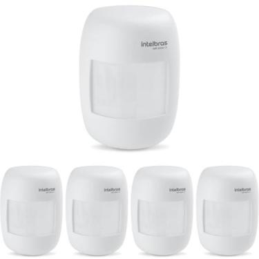 Imagem de Kit 5 Sensores Alarme Passivo Infravermelho Com Fio Interno IVP 3000 C