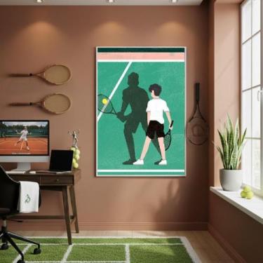 Imagem de Quadro Decorativo Futuro Craque Do Tênis-70X50Cm Mold Preta - Quadros 