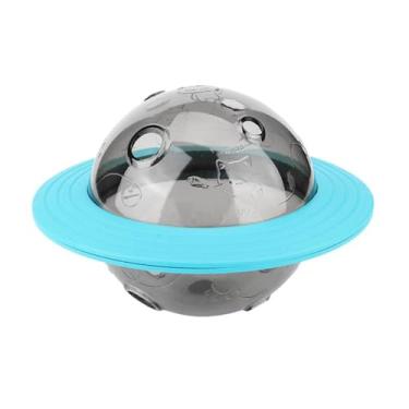 Imagem de Brinquedo Pets Bola Dispenser de Petisco e Rações Alimentador Para Cães Gatos Divertido Cor Azul