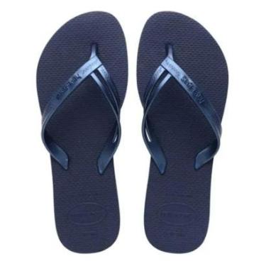 Imagem de Chinelo Havaianas Feminino Tiras Finas Metalizadas Elegance-Unissex