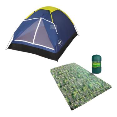 Imagem de Kit Barraca 2 Pessoas Camping Acampamento + Colchonete Casal