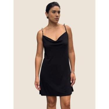 Imagem de Vestido Decote Cowl com Detalhe em Metal Colcci Cor:;Tamanho:M-Feminino