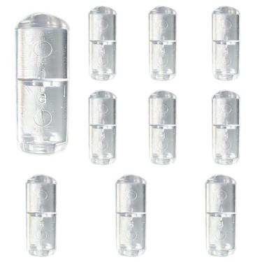 Imagem de YingEnter 10 peças condensadores de linha separada, cilindro transparente, design antienrolamento, corda para cortina, adequada para todas as persianas horizontais em residências