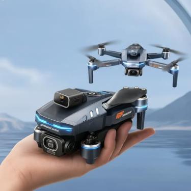 Imagem de Drone Y3 Ultra Dobrável Com Câmera HD, Motores Brushless, Sensor de Obstáculos, Controle LCD, 3 Baterias, Estabilidade Óptica e Luzes LED, Fotos e videos aereos.