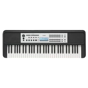 Imagem de Yamaha Teclado portátil sensível ao toque de 61 teclas YPT-380, som de piano de cauda, toque acústico de piano com adaptador de energia YPT380
