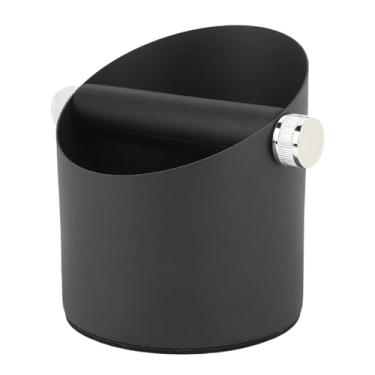 Imagem de Jiawu Material Prático do Aço Carbono da Caixa de Batida do café Funcional e Prático para o Uso da Loja (Preto)
