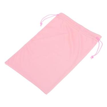 Imagem de YOKIVE 1 bolsa de óculos de esqui, capa esportiva de microfibra para óculos de neve, capas de armazenamento, bolsas de cordão para lentes de óculos de sol (rosa, 18 x 27 cm)
