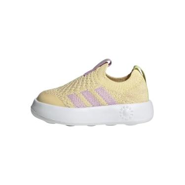 Imagem de adidas Tênis unissex para bebês Bubblecomfortable, Matiz laranja/lilás/limão, 18
