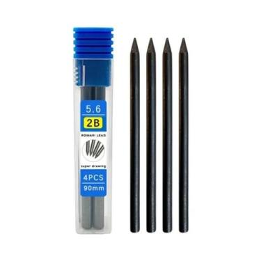 Imagem de Lápis Mecânico De Metal 5.6mm 2B 4B 6B 8B Refil Ferramenta De Desenho 