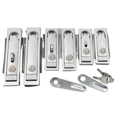 Imagem de Fechadura de chave de armário com alça de liga de zinco para ônibus caminhão porta-malas de carro caixa de ar eletrônico MS213 1 peça (713-1)