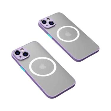 Imagem de Capa Magnética Matte Armor Para Carregamento Sem Fio Magsafe Para iPho