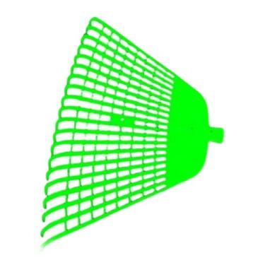 Imagem de FashionCha Cabeça de Ancinho de Jardim Robusta E Fácil de Instalar, com 20 Dentes, Ideal para Recolher Folhas em Jardins, Arbustos E Relvados, Verde, Tamanho real