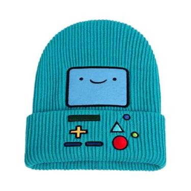 Imagem de Gorro De Inverno Masculino Com Bordado Adventure Time, Chapéu De Malha