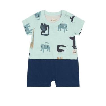 Imagem de Macaquinho bebê menino de bichinhos Brandili Baby, Verde, M