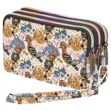 Imagem de Carteira de pulso de grande capacidade - Bolsa feminina de nylon estampada à prova d'água, Ya-23, Small