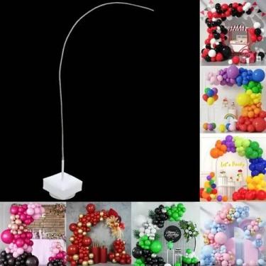 Imagem de Kit De Arco De Balões De 2,5 Metros Com Suporte Irregular Para Pendura