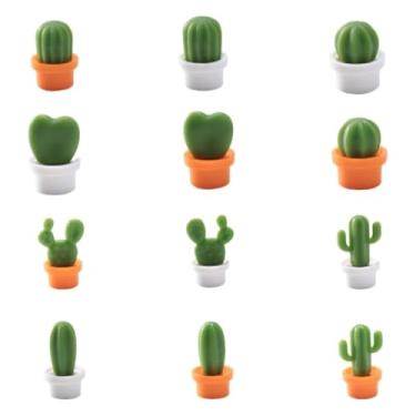 Imagem de Ímãs de geladeira decorativos de 12 peças, designs temáticos para uso doméstico e escritório.