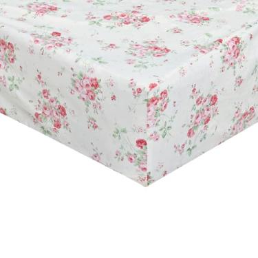 Imagem de Lençol de elástico 100% algodão, solteiro, GG, estampa de bolso profundo, super macio, com elástico total, lavar à máquina