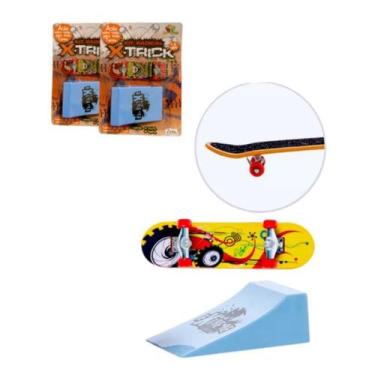 Imagem de 2 Skate De Dedo Diversão Crianças C/ Rampa Radical Brinquedo Infantil 