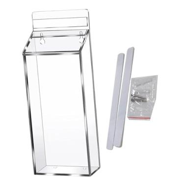 Imagem de predolo Porta-folhetos para uso externo, porta-documentos, caixa para brochuras imobiliárias, caixa para panfletos, Claro