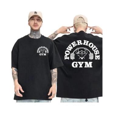 Imagem de Camiseta Gráfica Unissex Oversized Para Fitness, Camiseta Vintage De M