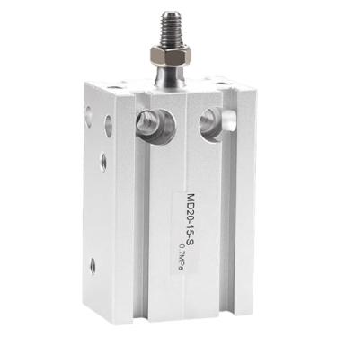 Imagem de MD6/10/16/20/25/32 Stroke 5-60 mm Componentes pneumáticos Cilindro de ferramenta pneumática 1 peça (curso 15 mm, MD10 (furo 10 mm))