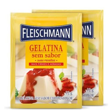 Imagem de Gelatina sem sabor 2x12g fleischmann Melhor Preço e Qualidade