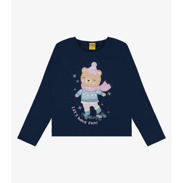 Imagem de Blusa Infantil Manga Longa Ursinho Rovi Kids-Feminino