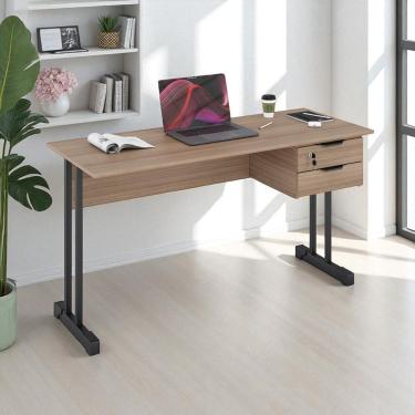 Imagem de Mesa Escrivaninha Home Office Ecos 100 Cm 2 Gavetas - Montana Montana