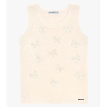 Imagem de Regata Básica Infantil Feminina Trick Nick Bege-Feminino