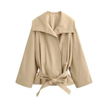 Imagem de Conjunto De Jaqueta E Shorts Feminino De Outono Estilo Streetwear Com 