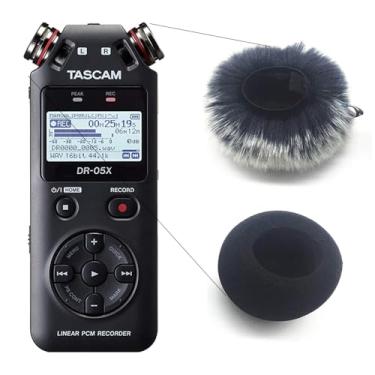Imagem de Kit Deadcat + Espuma Capinha protetor Vento Ruído para Gravador TASCAM DR-05 DR05X - 2 Peças