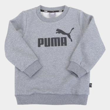 Imagem de Moletom Juvenil Puma Ess Big Logo Crew Masculino-Masculino
