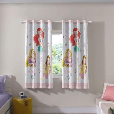 Imagem de Cortina Mundo das Princesas 2,60x1,70m Corta Luz Tecido Bella Janela
