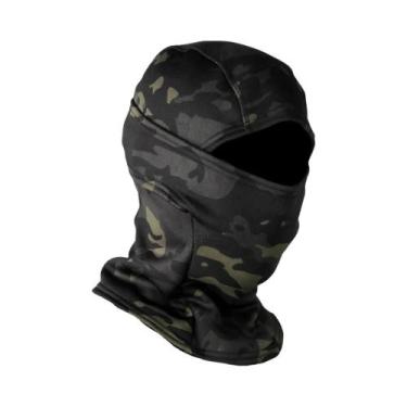 Imagem de Balaclava De Inverno Camuflada Em Fleece Polar, Máscara Facial Complet