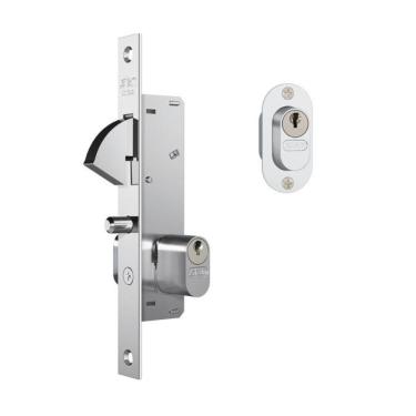 Imagem de Fechadura 901 Espelho Grafite Inox Porta Correr Externa - Stam